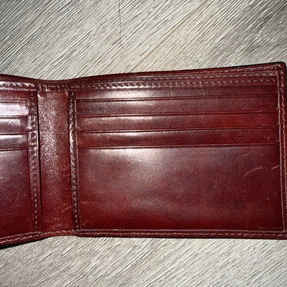 Bosca Excutive I.D. Wallet RFID Roma Italia Burgundy - Picture 2 of 6